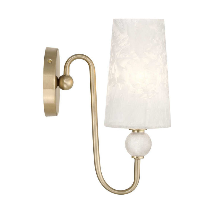 Sheldon One Light Wall Sconce in Noble Brass Savoy House