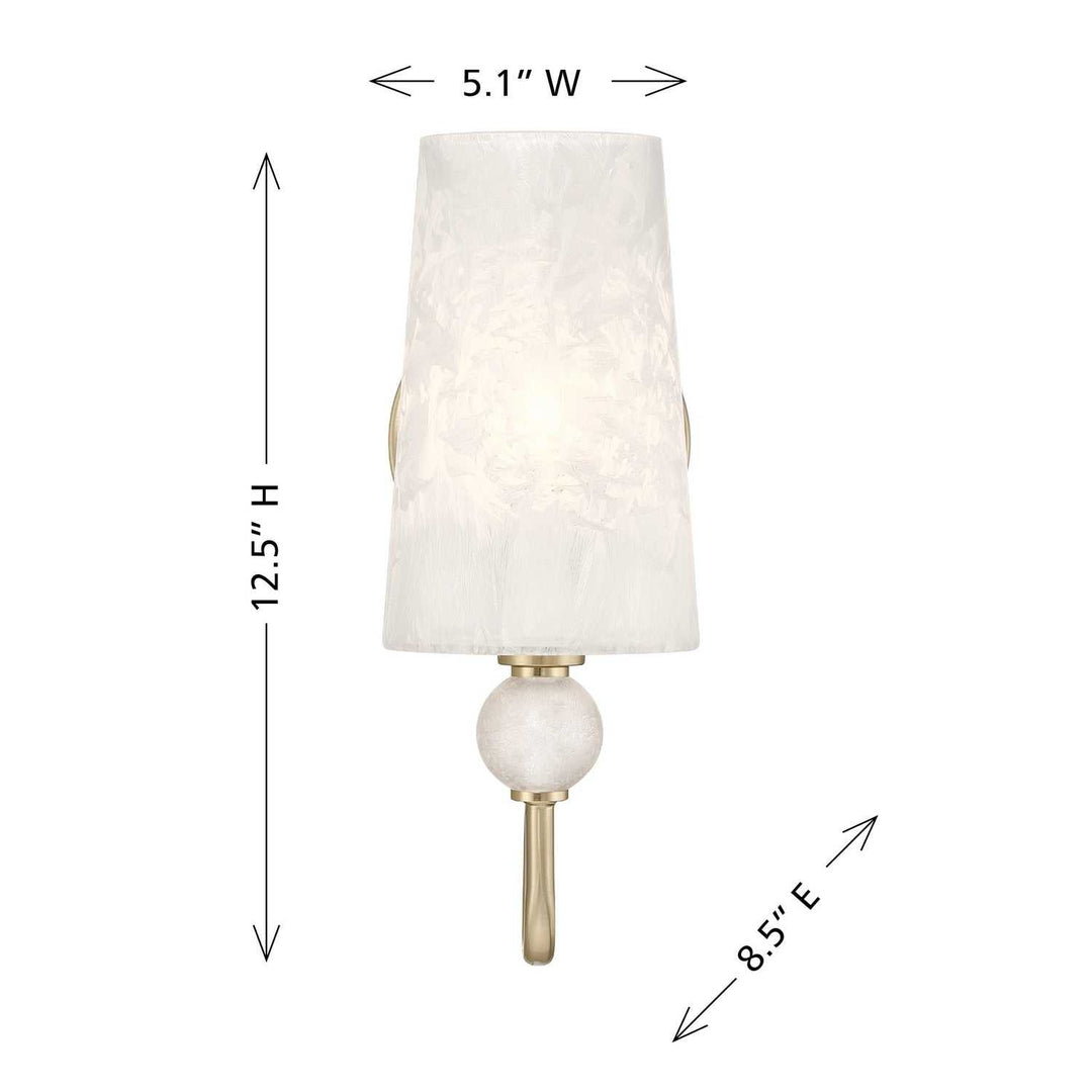 Sheldon One Light Wall Sconce in Noble Brass Savoy House