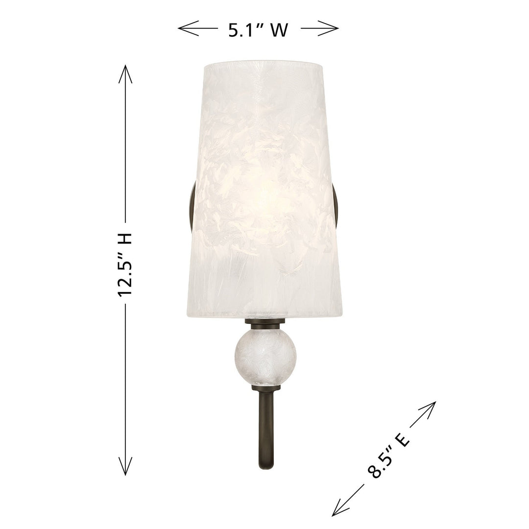 Sheldon One Light Wall Sconce in Mediterranean Bronze Savoy House