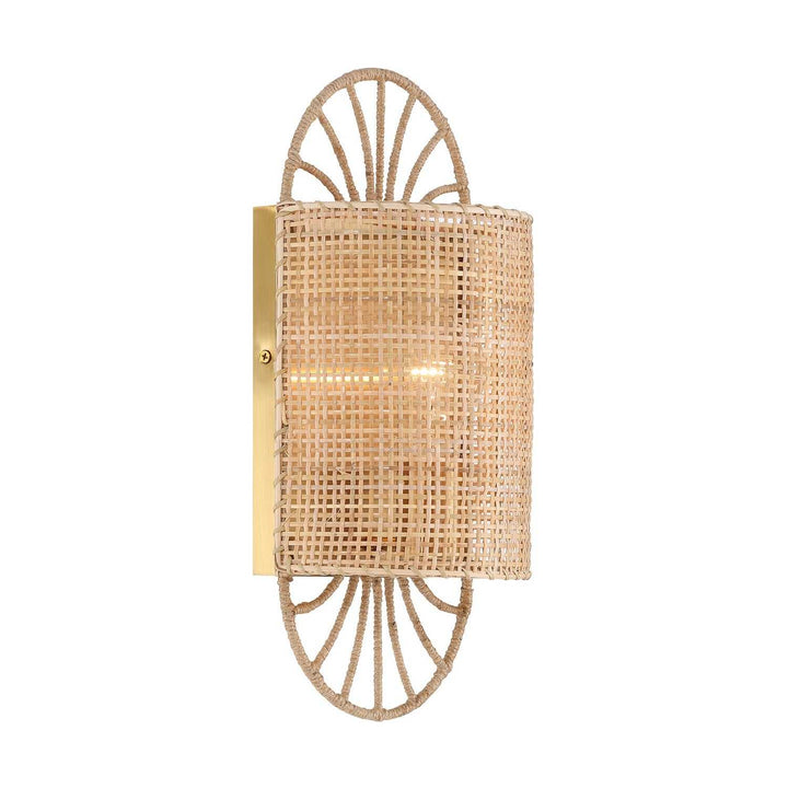 Shawnee One Light Wall Sconce in Warm Brass Savoy House