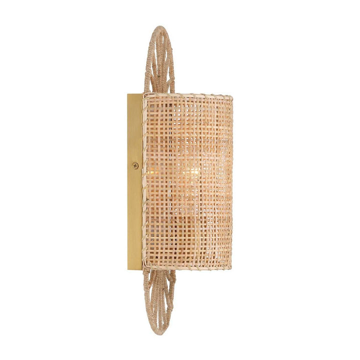 Shawnee One Light Wall Sconce in Warm Brass Savoy House