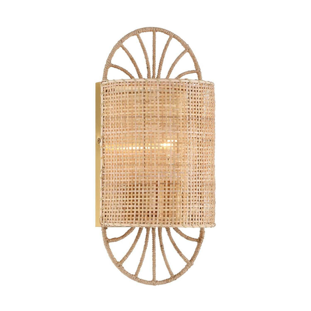 Shawnee One Light Wall Sconce in Warm Brass Savoy House