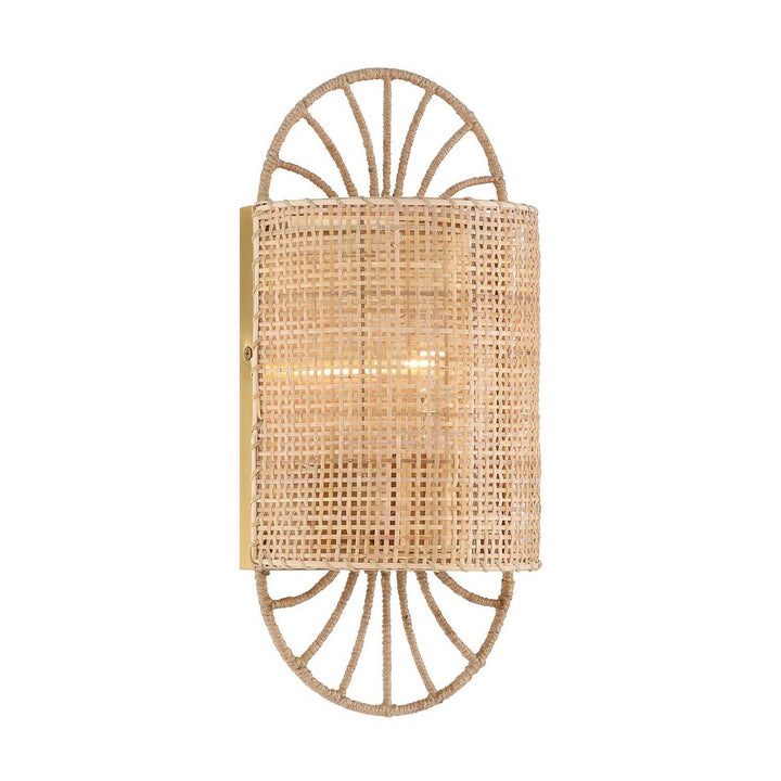 Shawnee One Light Wall Sconce in Warm Brass Savoy House