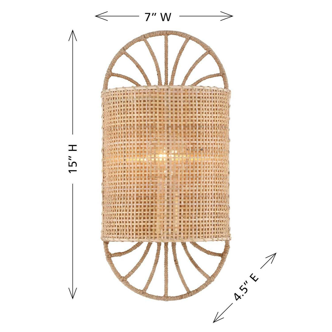 Shawnee One Light Wall Sconce in Warm Brass Savoy House