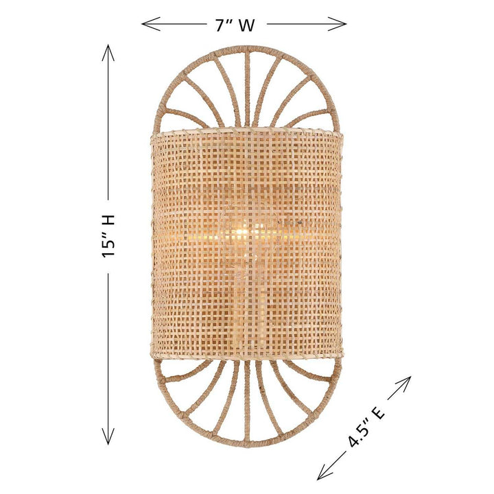 Shawnee One Light Wall Sconce in Warm Brass Savoy House