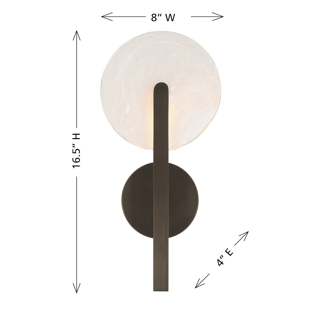 Ainslie LED Wall Sconce in Mediterranean Bronze Savoy House