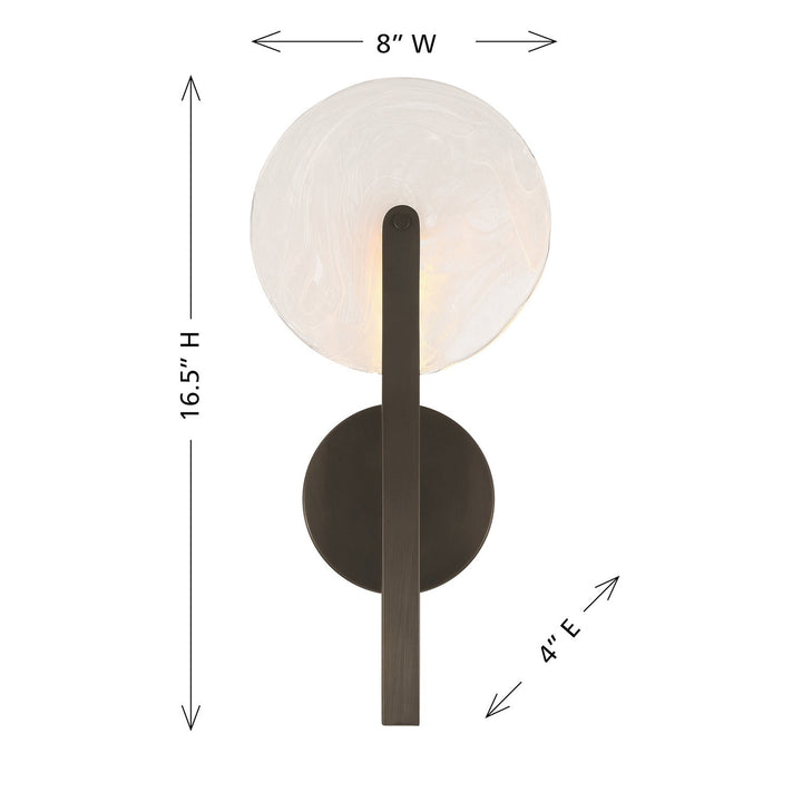 Ainslie LED Wall Sconce in Mediterranean Bronze Savoy House