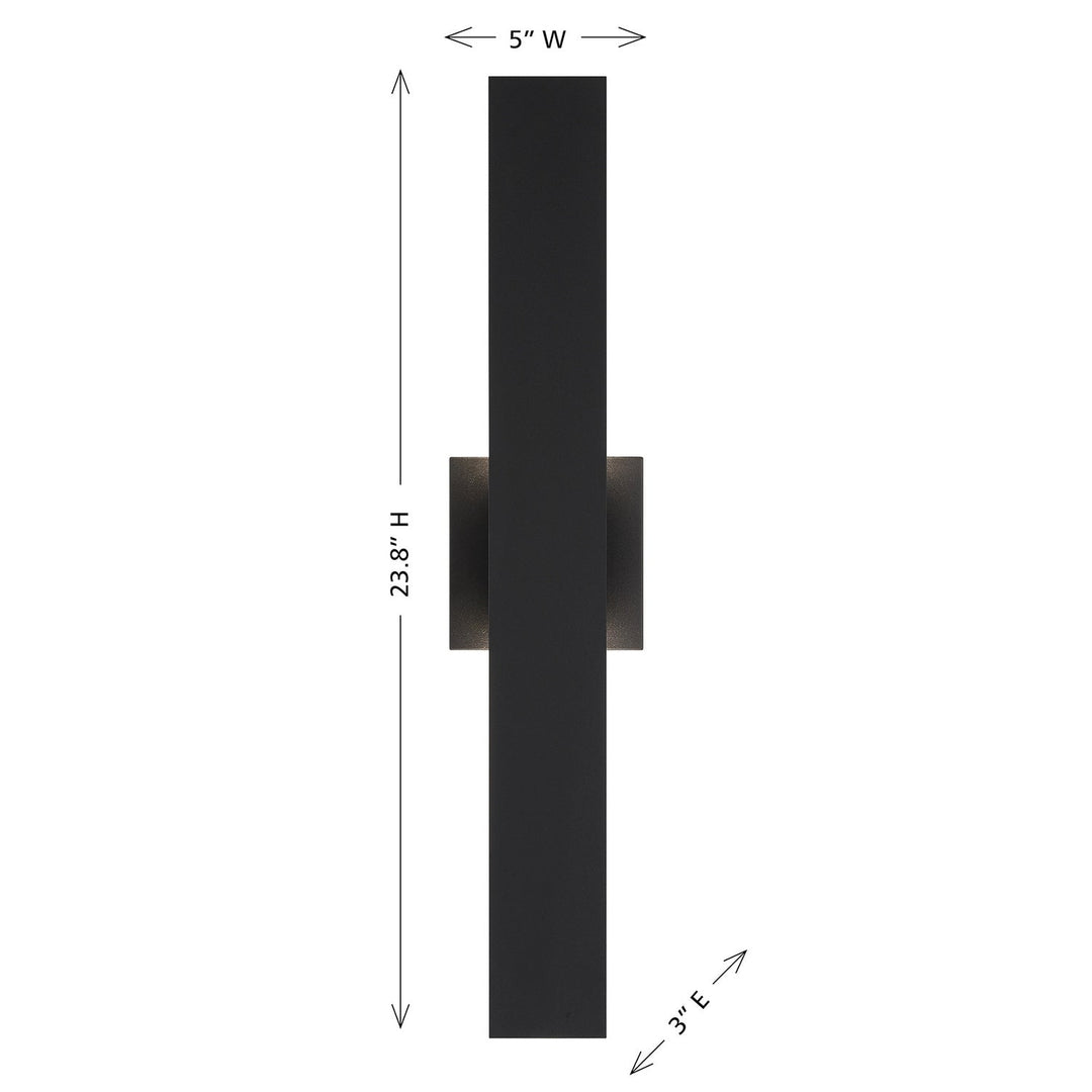 Davis LED Outdoor Wall Lantern in Black Savoy House