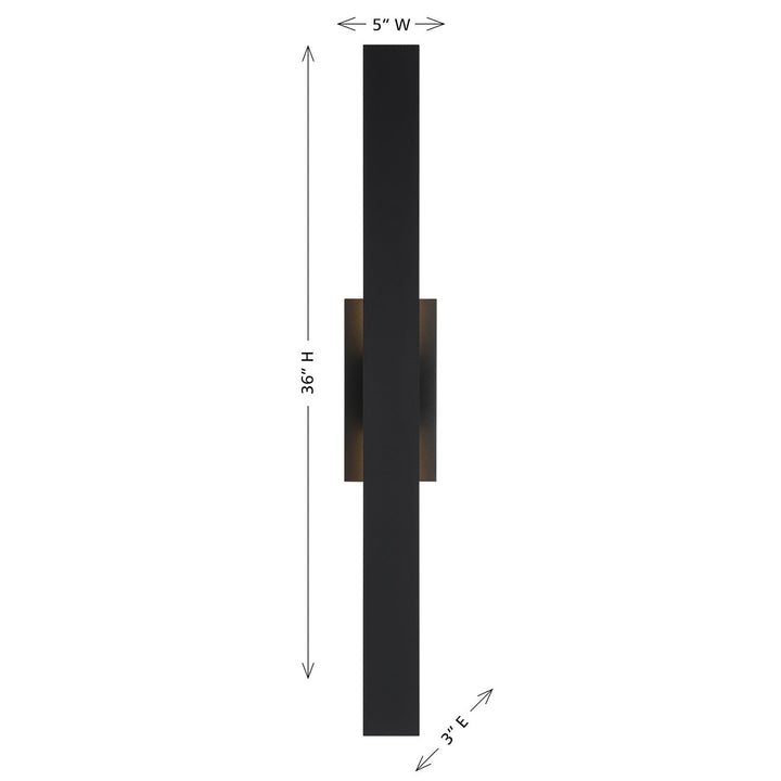 Davis LED Outdoor Wall Lantern in Black Savoy House