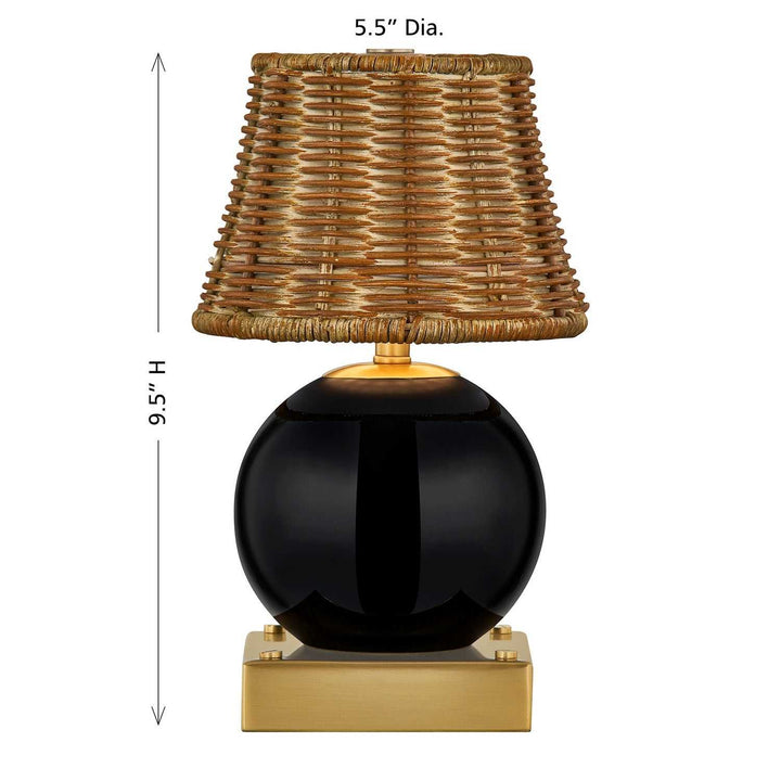 Sally LED Table Lamp in Black Savoy House