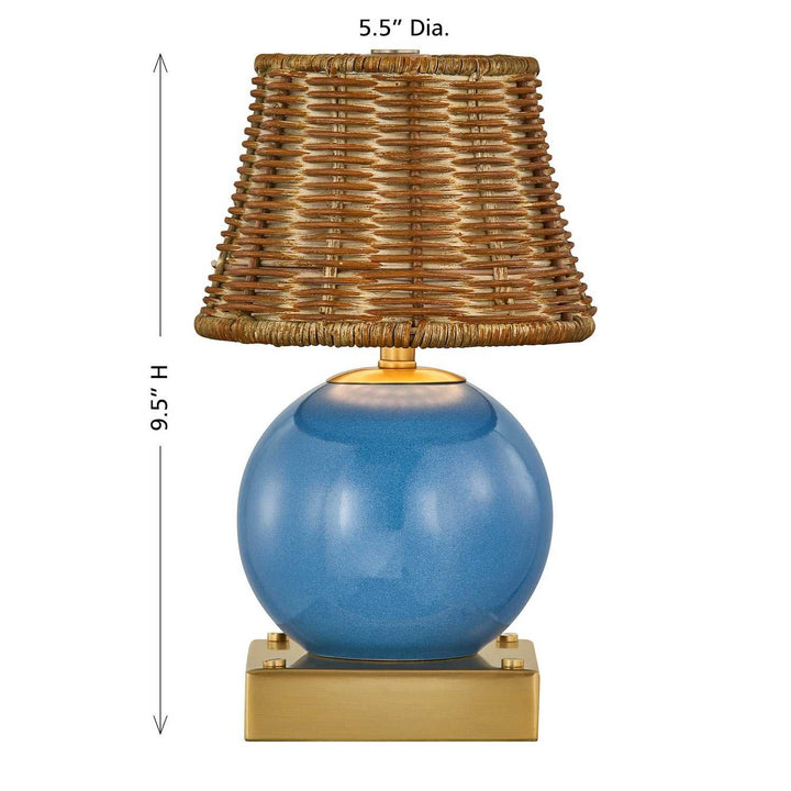 Sally LED Table Lamp in Blue Savoy House