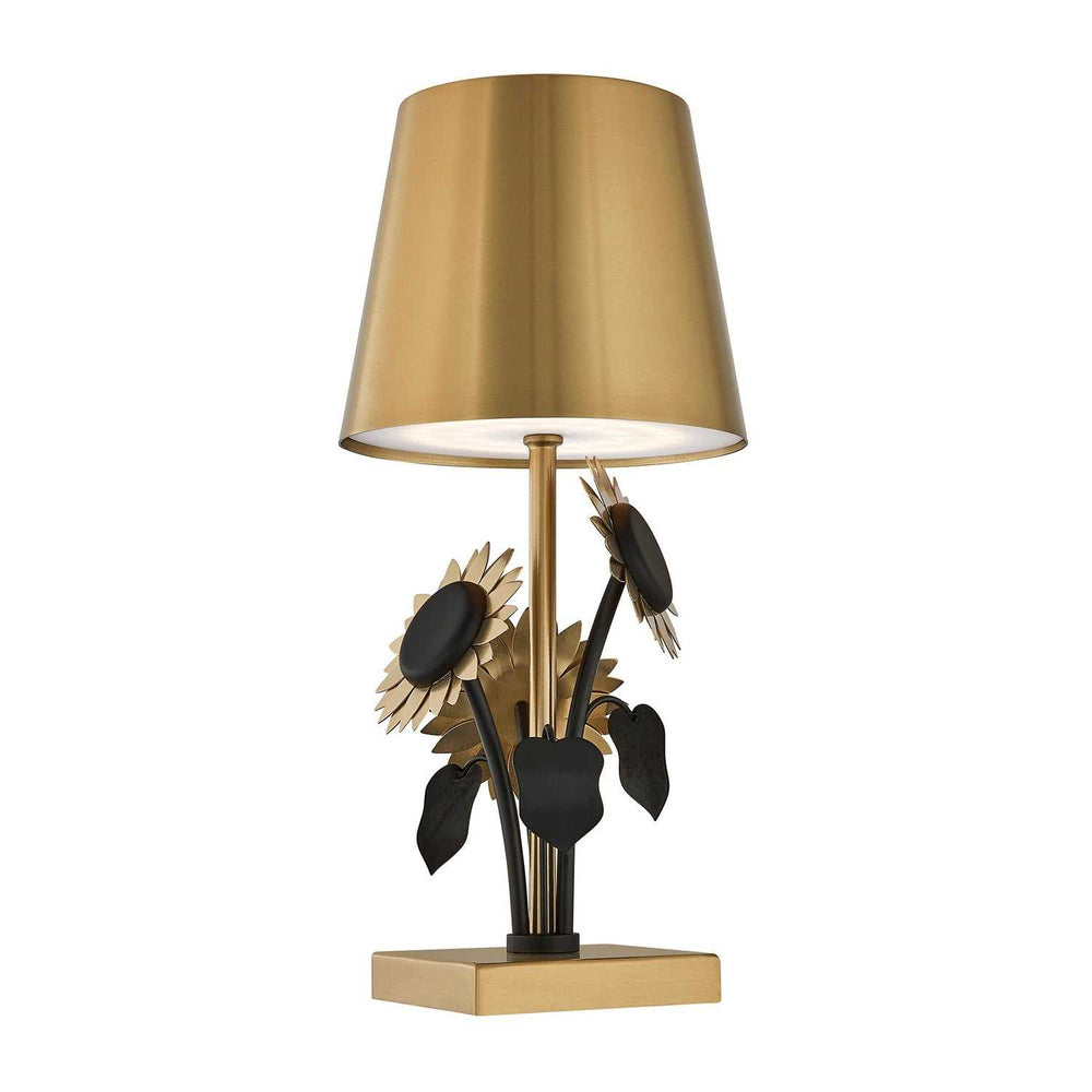 Posey LED Table Lamp in Brass and Black Savoy House