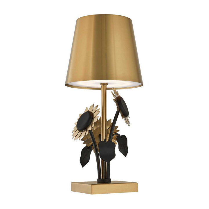 Posey LED Table Lamp in Brass and Black Savoy House