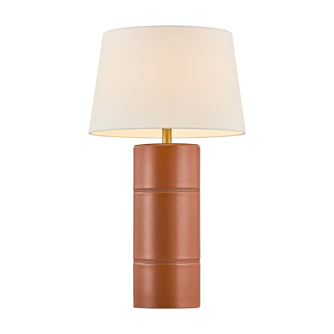 Albert One Light Table Lamp in Honey Brown Savoy House