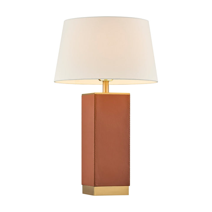 Max One Light Table Lamp in Honey Brown Savoy House