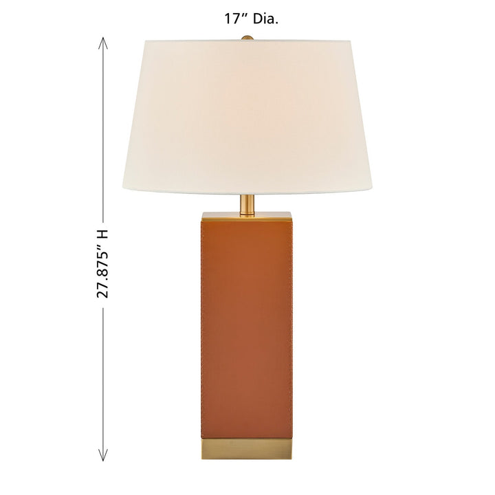 Max One Light Table Lamp in Honey Brown Savoy House