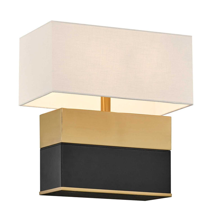 Oliver One Light Table Lamp in Honey Brown and Black Savoy House