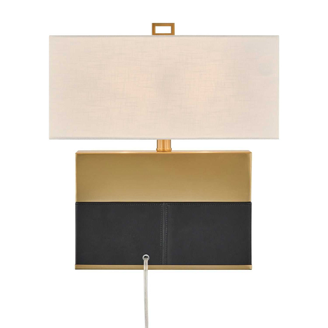 Oliver One Light Table Lamp in Honey Brown and Black Savoy House
