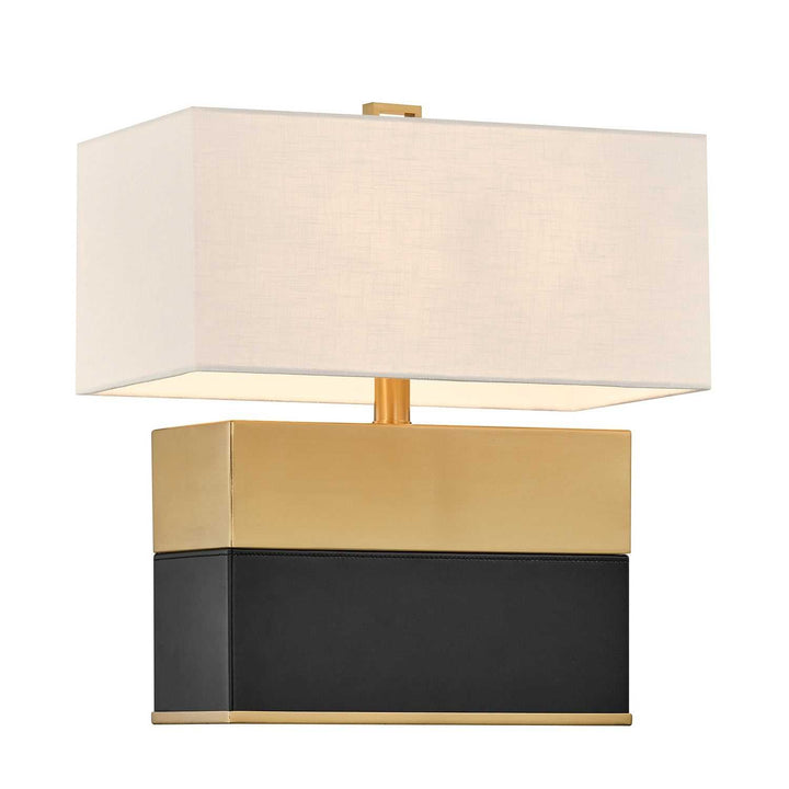 Oliver One Light Table Lamp in Honey Brown and Black Savoy House