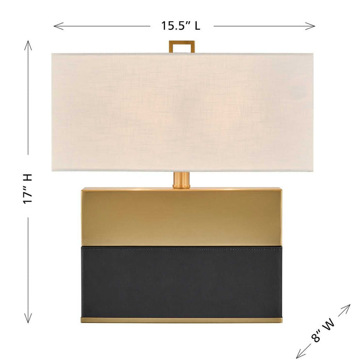 Oliver One Light Table Lamp in Honey Brown and Black Savoy House