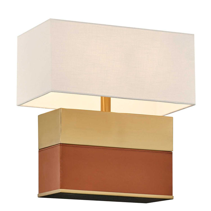 Oliver One Light Table Lamp in Honey Brown and Brown Savoy House