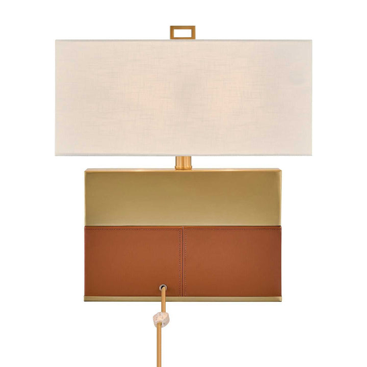 Oliver One Light Table Lamp in Honey Brown and Brown Savoy House