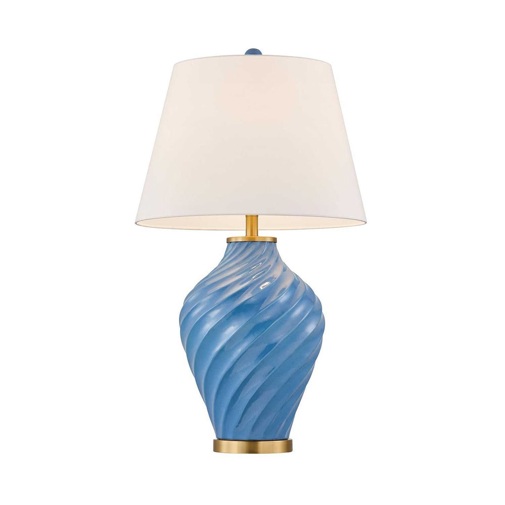 Viola One Light Table Lamp in Blue Savoy House