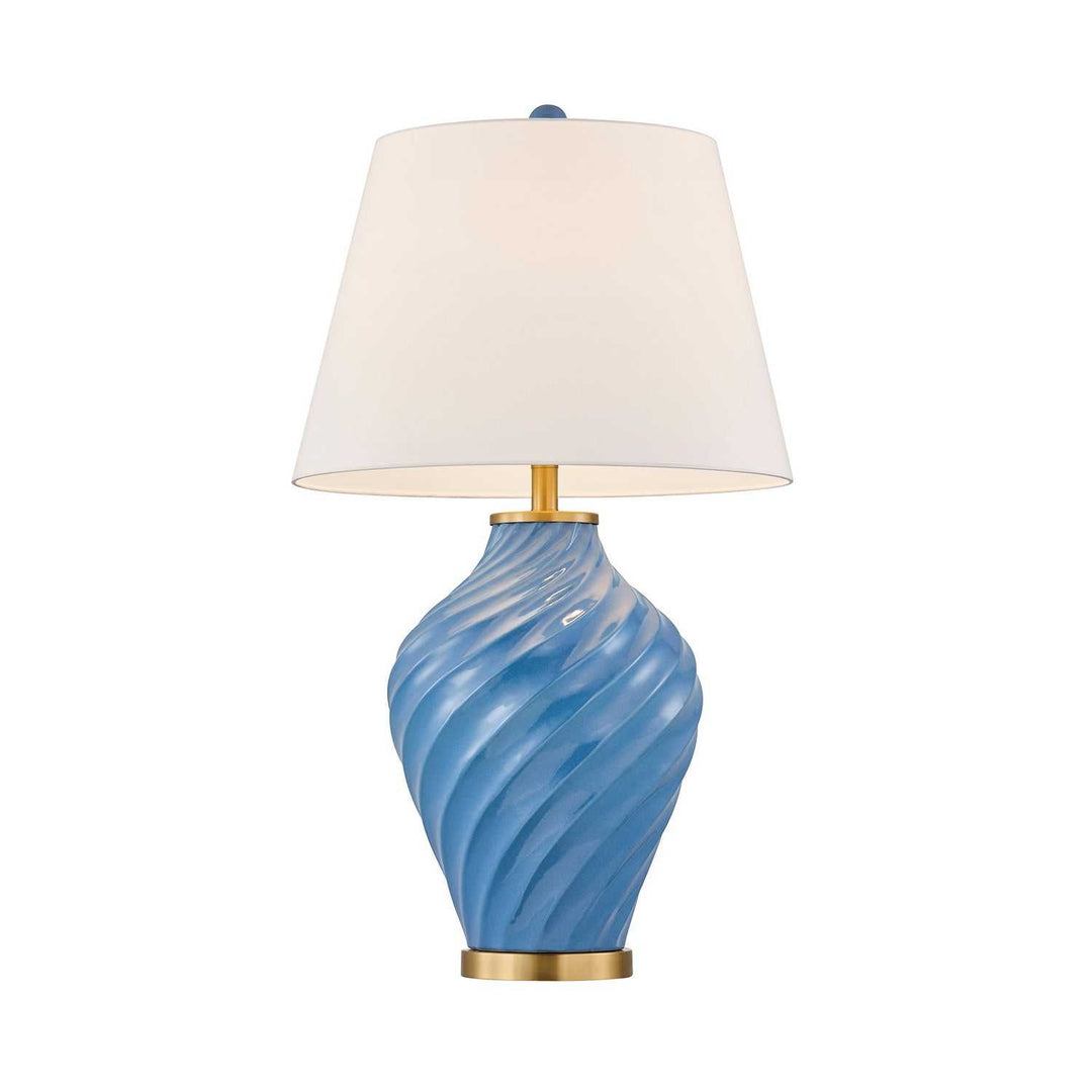 Viola One Light Table Lamp in Blue Savoy House