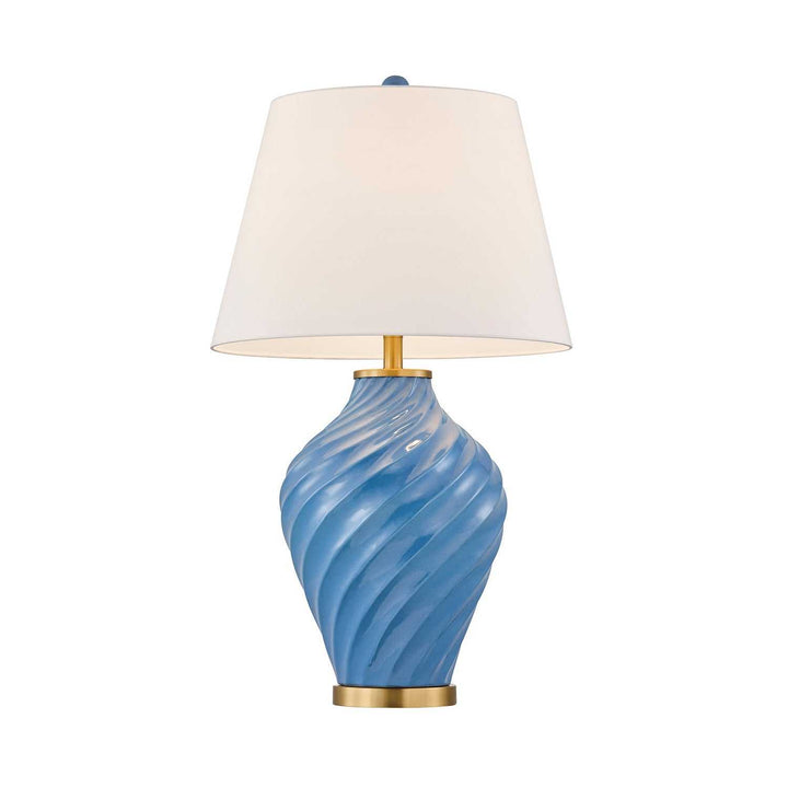 Viola One Light Table Lamp in Blue Savoy House