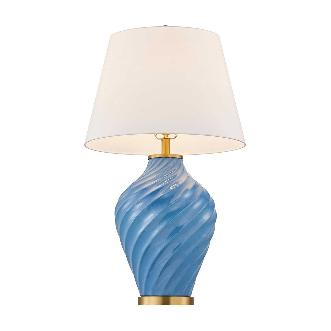 Viola One Light Table Lamp in Blue Savoy House