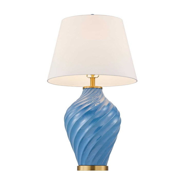 Viola One Light Table Lamp in Blue Savoy House