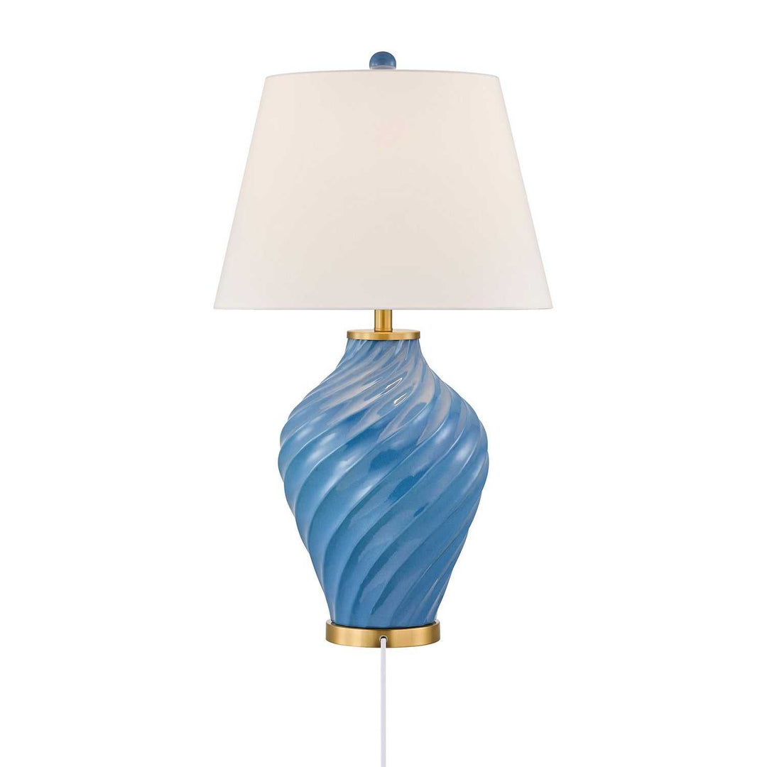 Viola One Light Table Lamp in Blue Savoy House