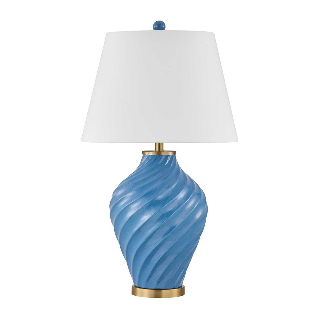 Viola One Light Table Lamp in Blue Savoy House