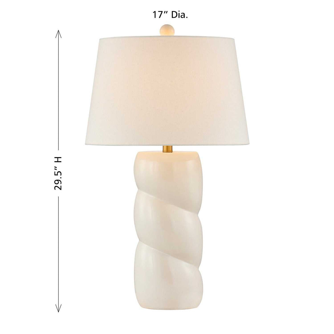 Betty One Light Table Lamp in White Savoy House