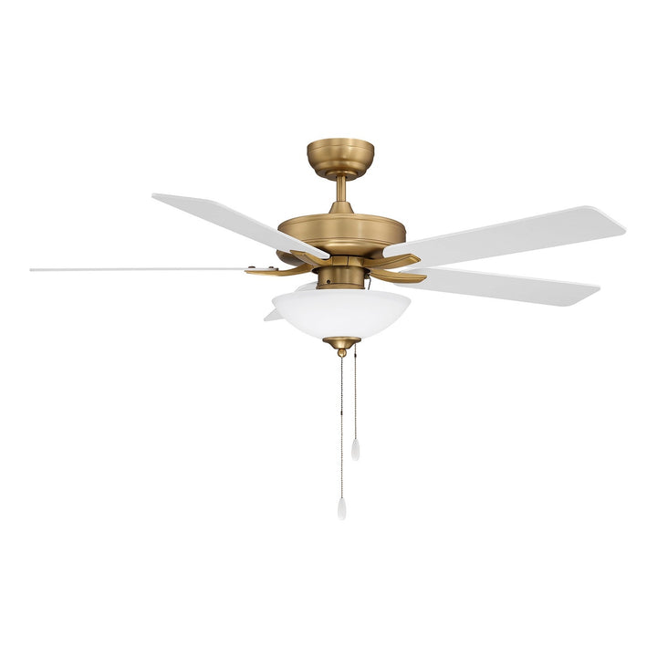 52" Ceiling Fan in Natural Brass Meridian