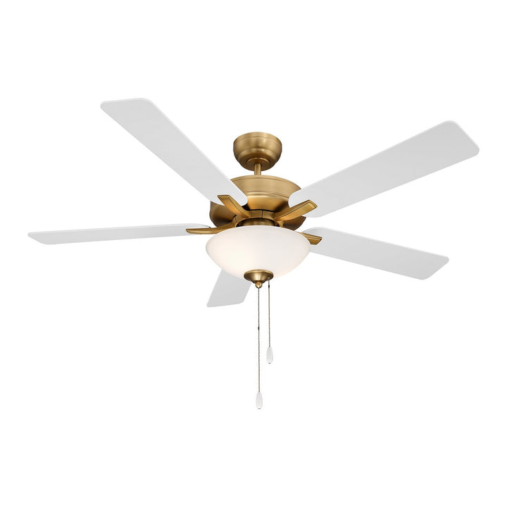 52" Ceiling Fan in Natural Brass Meridian