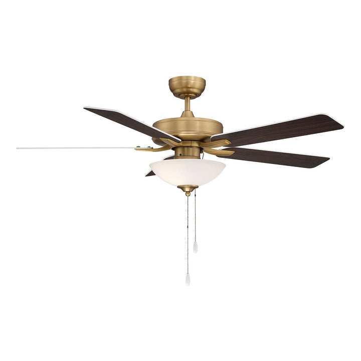 52" Ceiling Fan in Natural Brass Meridian