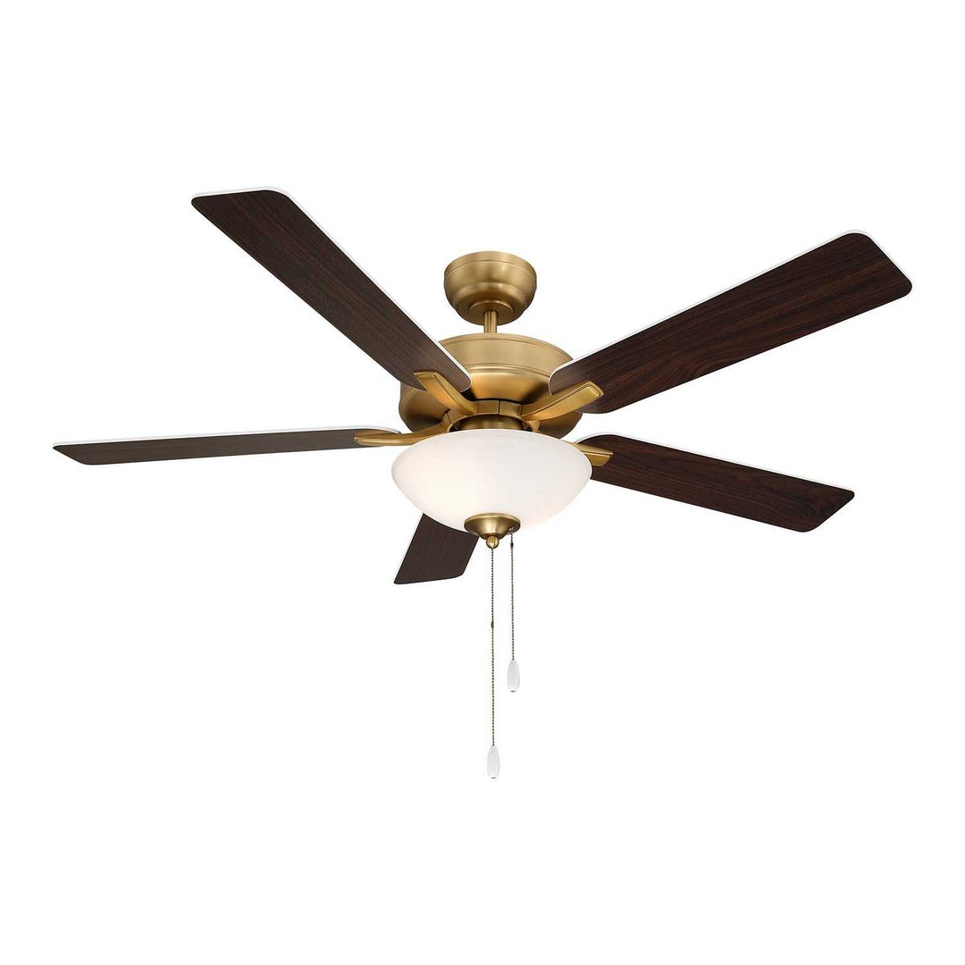 52" Ceiling Fan in Natural Brass Meridian