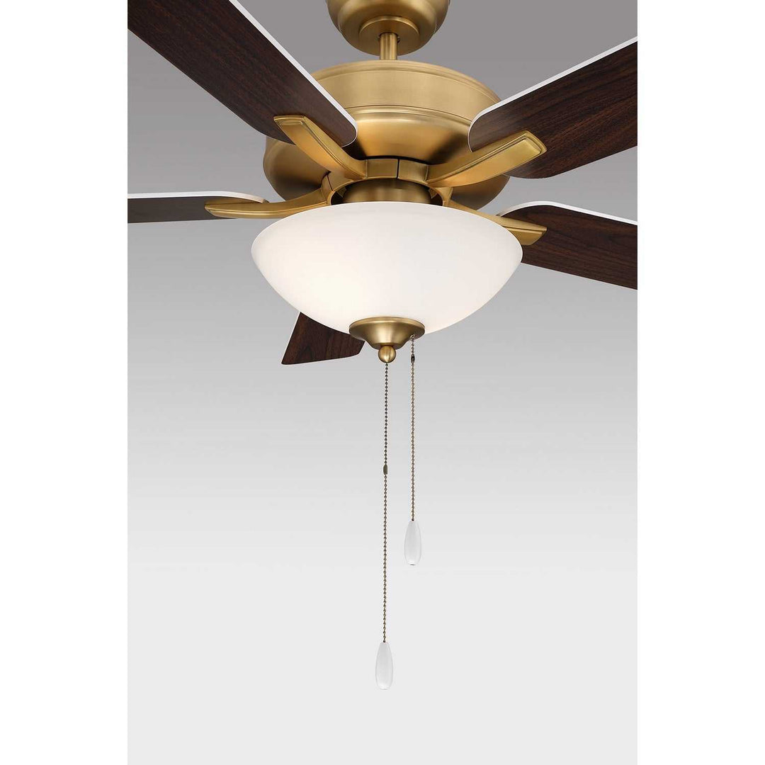 52" Ceiling Fan in Natural Brass Meridian