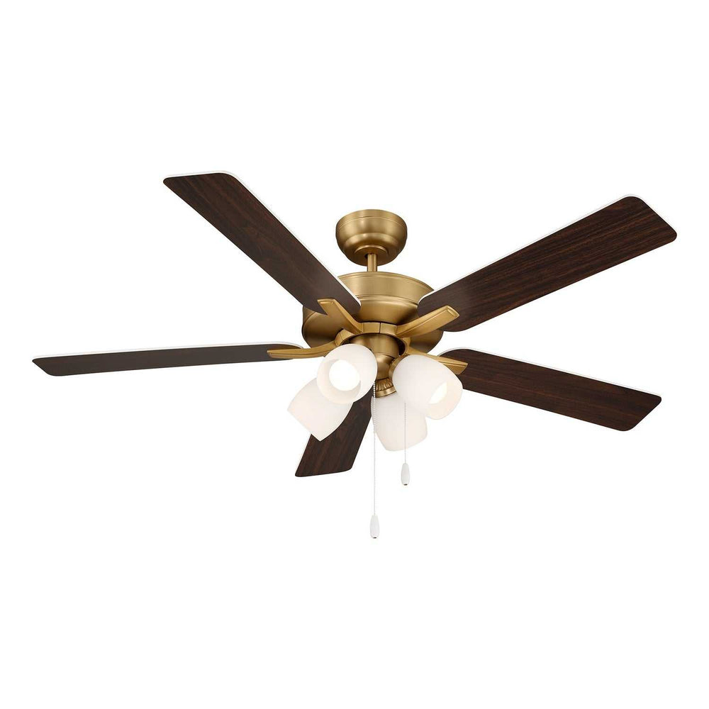 52" Ceiling Fan in Natural Brass Meridian