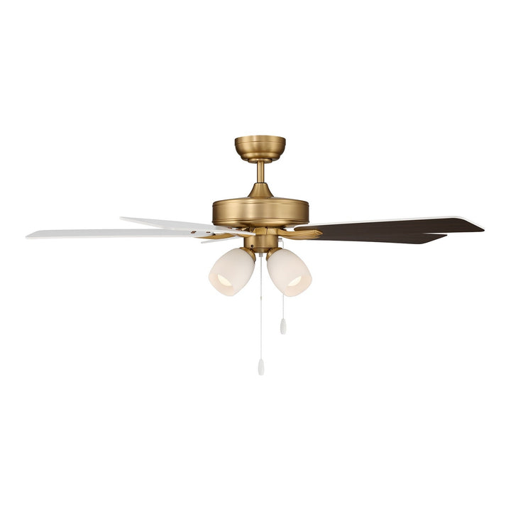 52" Ceiling Fan in Natural Brass Meridian