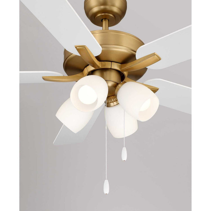 52" Ceiling Fan in Natural Brass Meridian