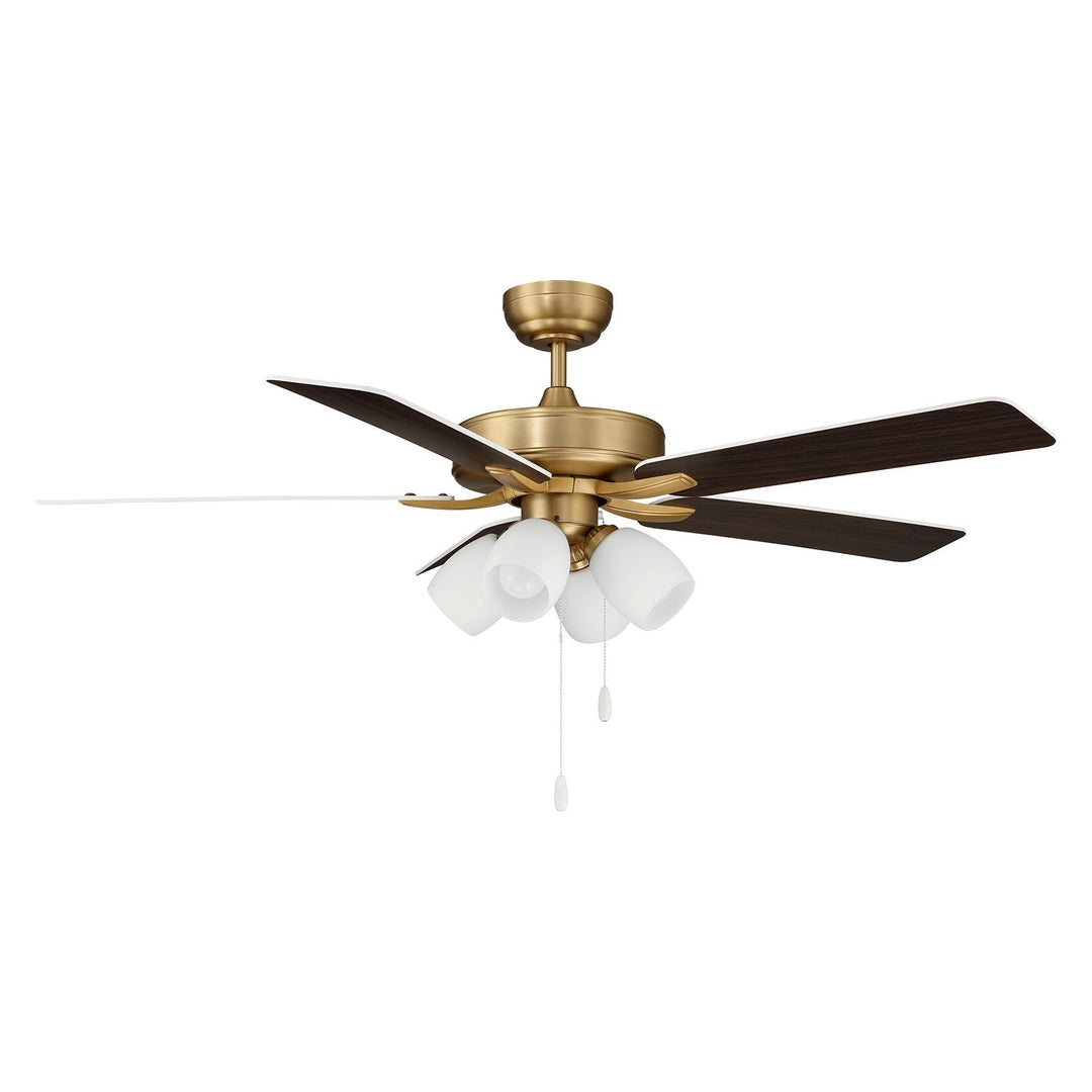 52" Ceiling Fan in Natural Brass Meridian