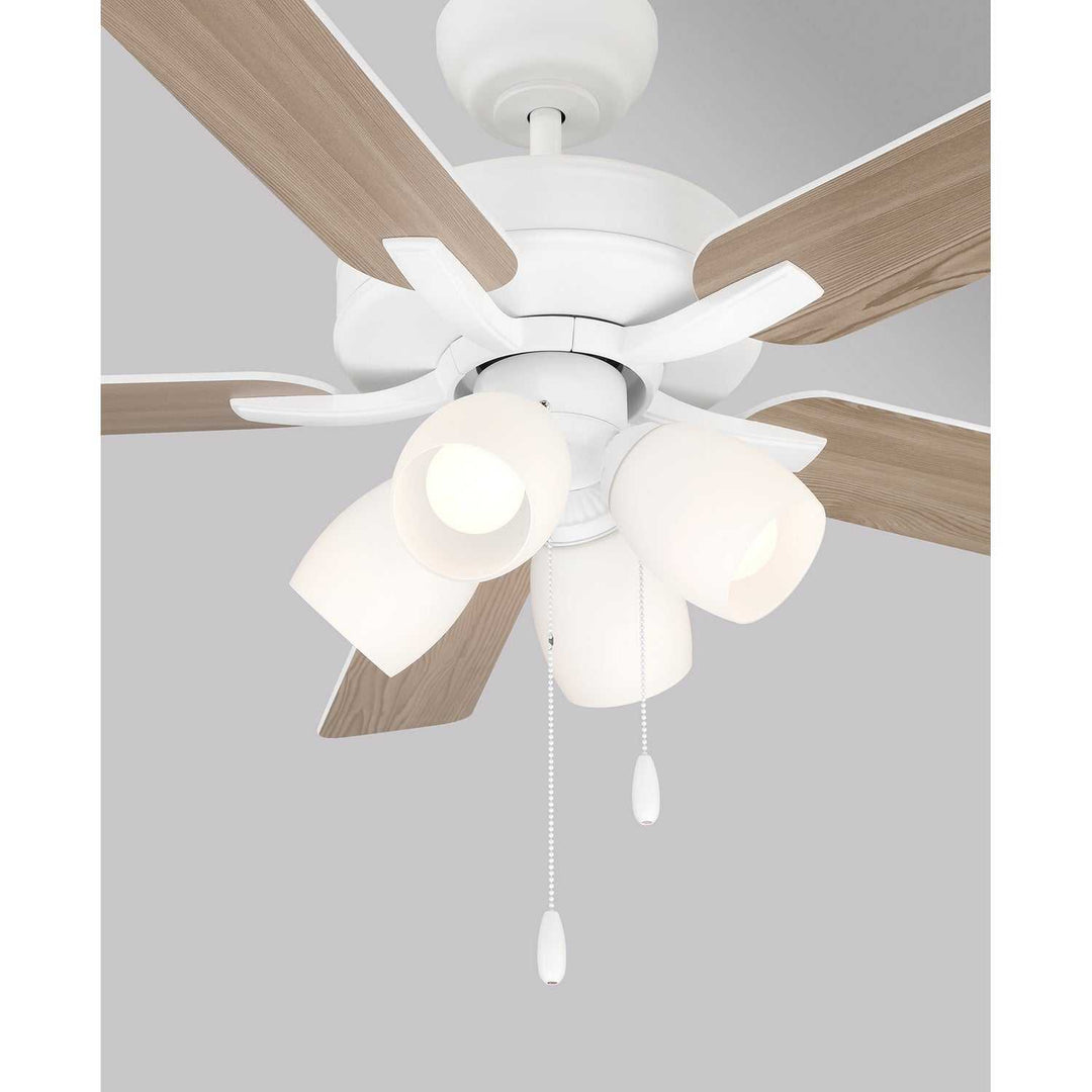 52" Ceiling Fan in White Meridian
