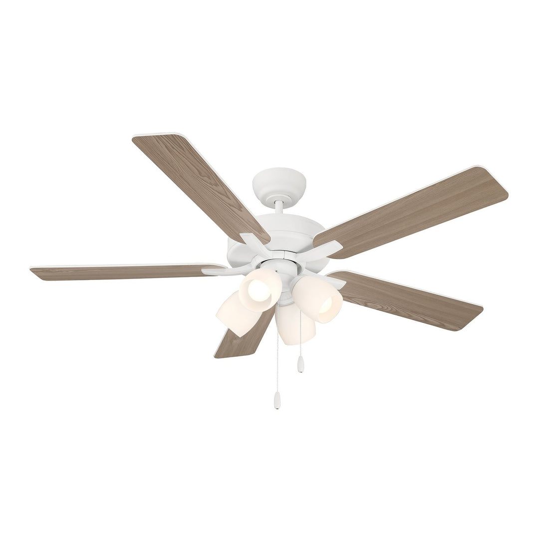 52" Ceiling Fan in White Meridian