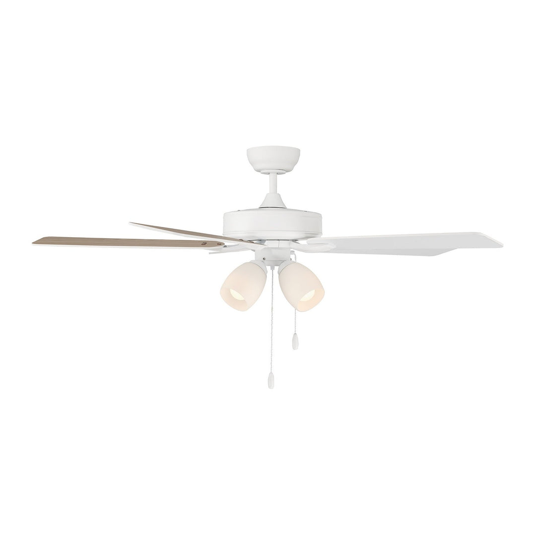 52" Ceiling Fan in White Meridian