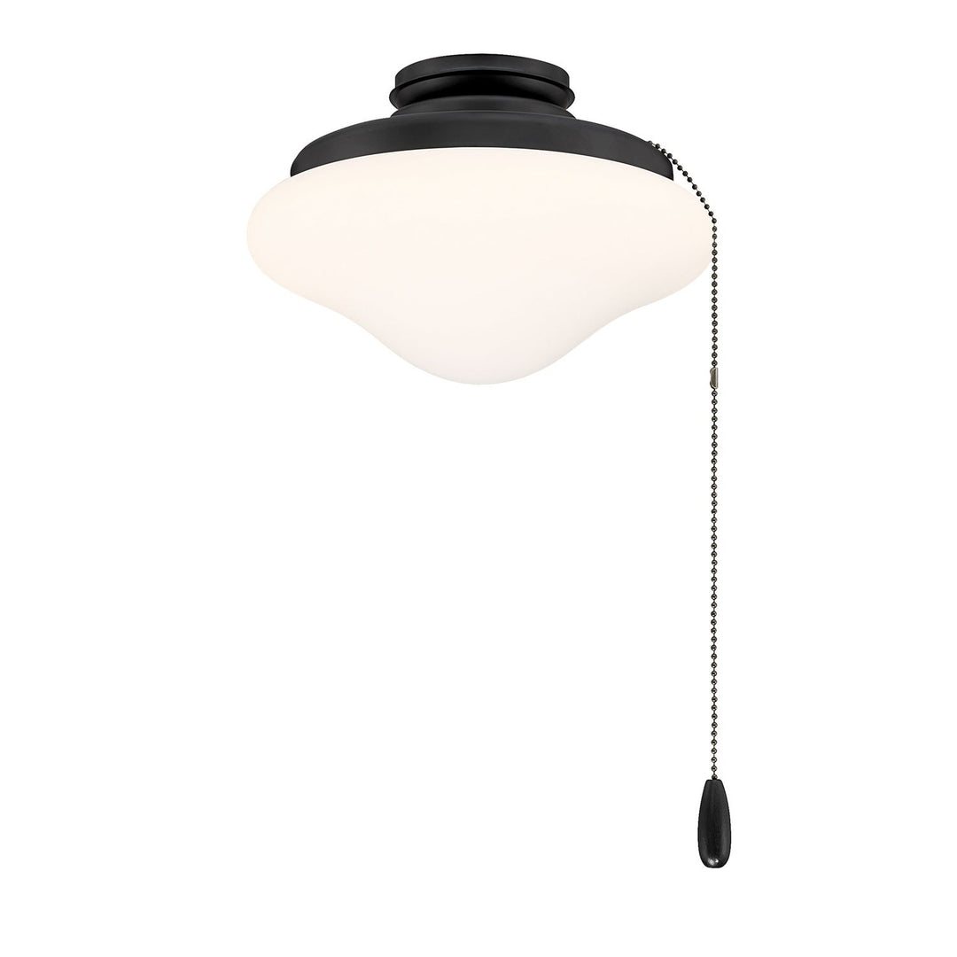 LED Fan Light Kit in Matte Black Meridian