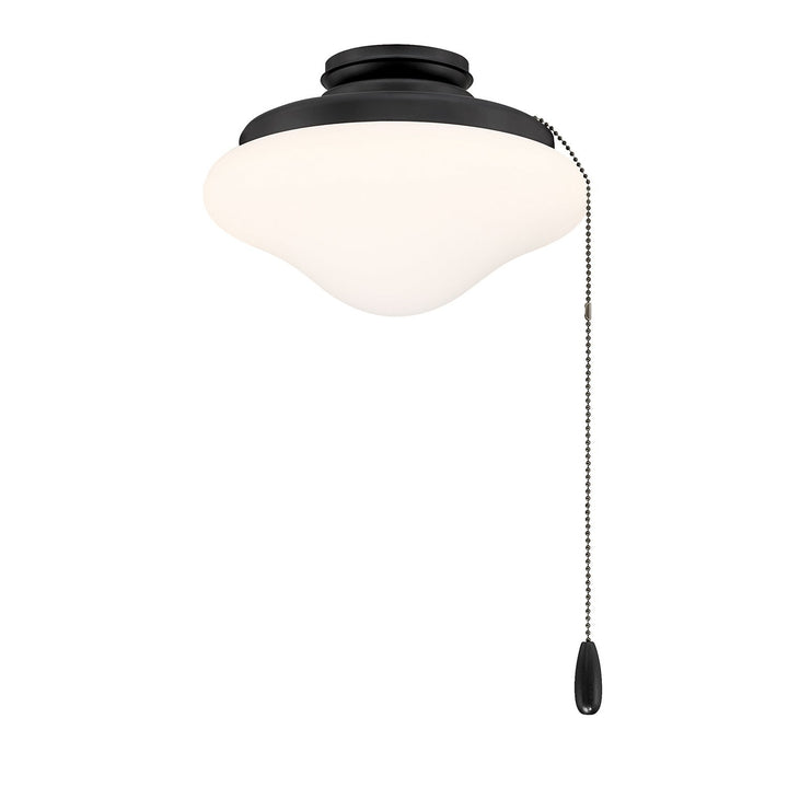 LED Fan Light Kit in Matte Black Meridian