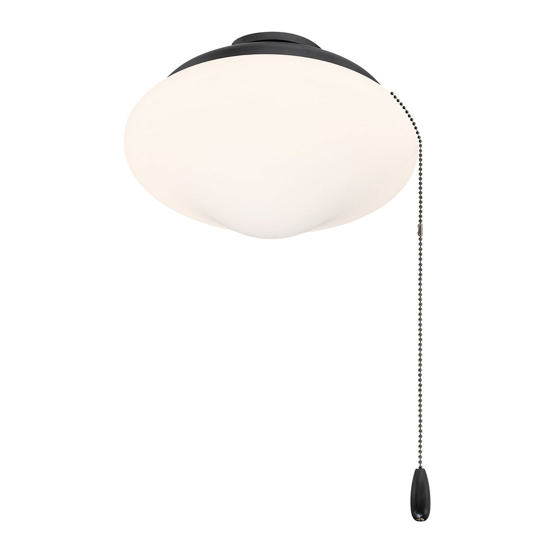 LED Fan Light Kit in Matte Black Meridian