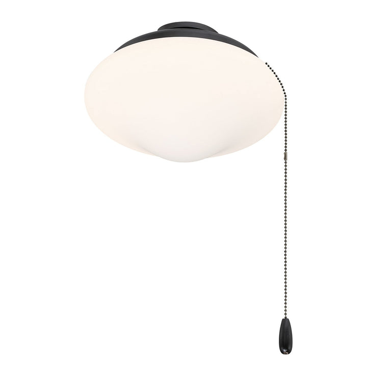 LED Fan Light Kit in Matte Black Meridian